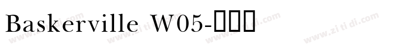 Baskerville W05字体转换